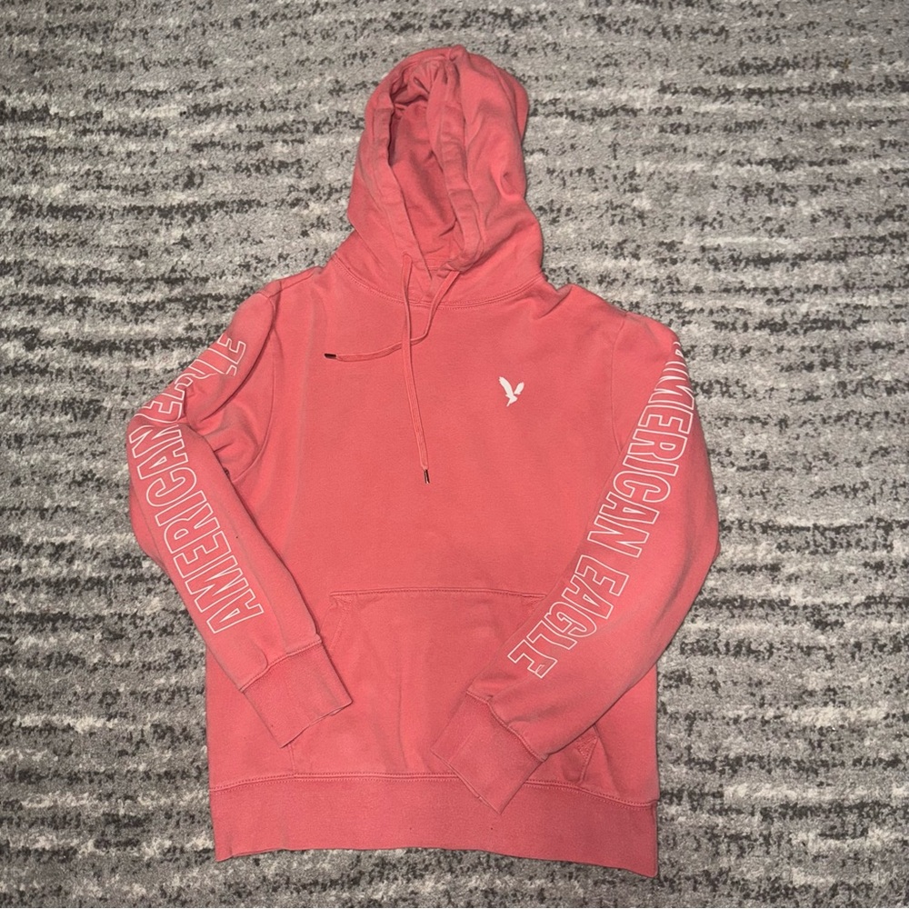 American Eagle Outfitters Men's Pink Hoodie